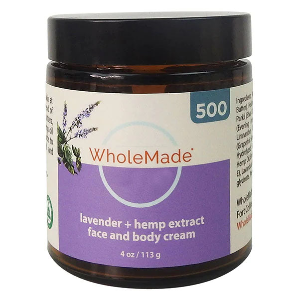 Lavender Hand and Body Cream + Hemp Extract 500mg